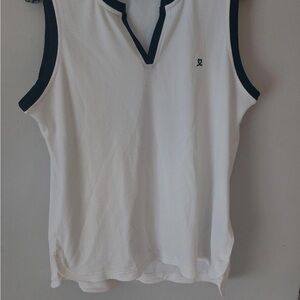 White/navy Daily sports golf top